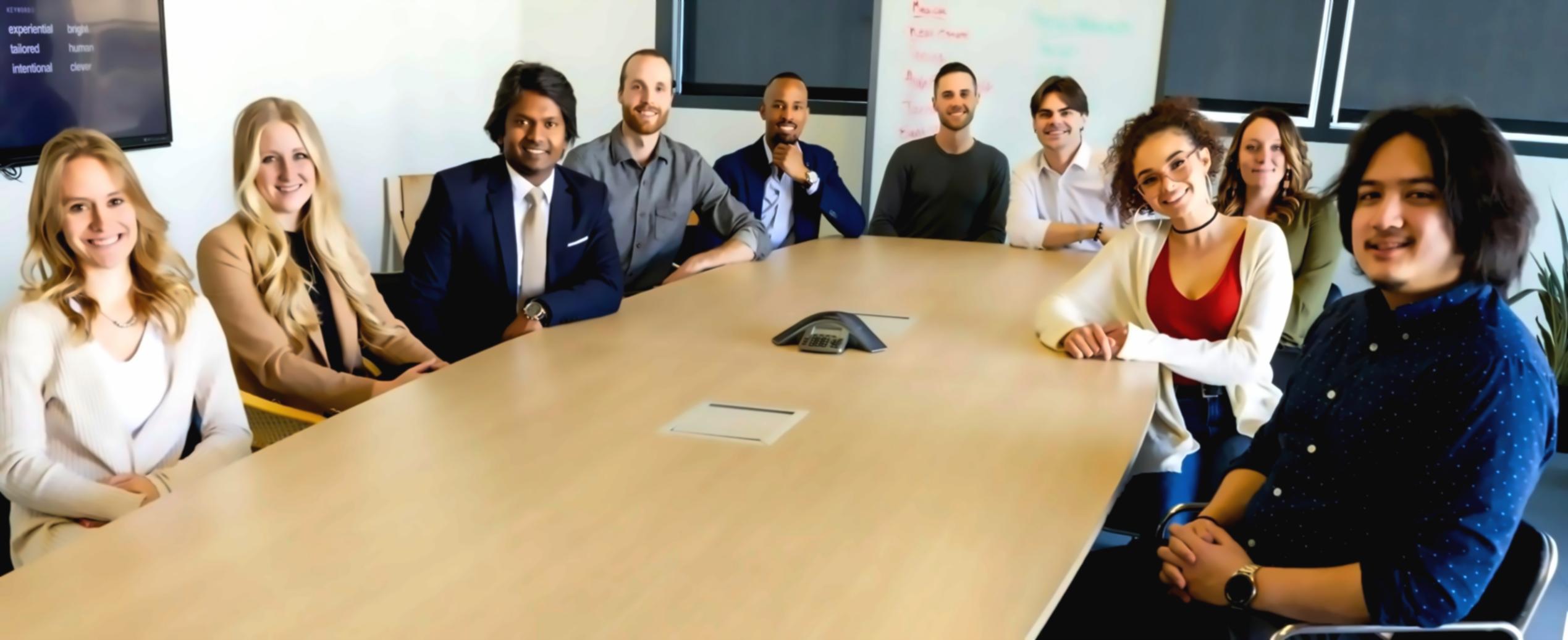 Group discussion about budgeting strategies