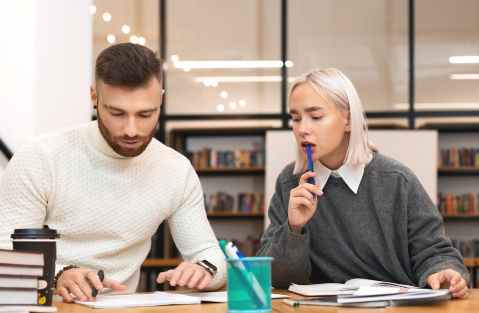 Individual reviewing personal finance documents